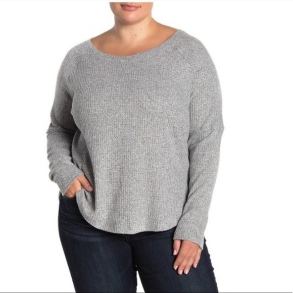 NWT Sweet Romeo Cozy Thermal Pullover Long-Sleeve Top - Picture 1 of 8